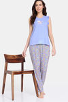 Zivame Floral Pop Woven Pyjama Set - Dutch Canal — thumbnail 4